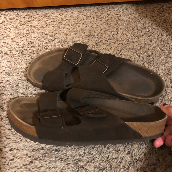 Size 40 Brown leather Birks - Picture 3 of 4